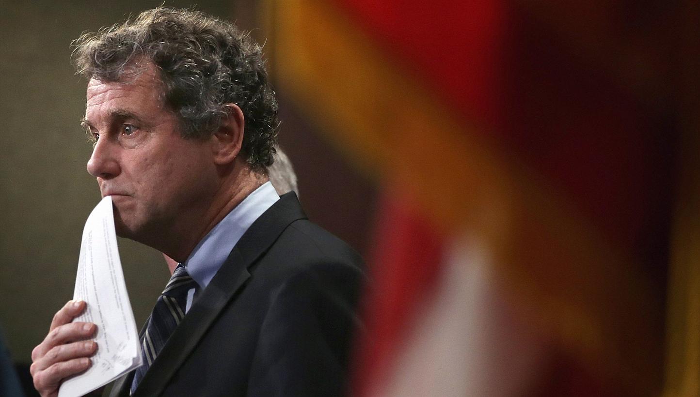 In an opinion article, Senators Sherrod Brown (seen above) and Jeff Sessions and Representatives Sandy Levin and Mo Brooks (who are among the Bills' sponsors) argued that the US' high trade deficits with China are caused by the Chinese government's a