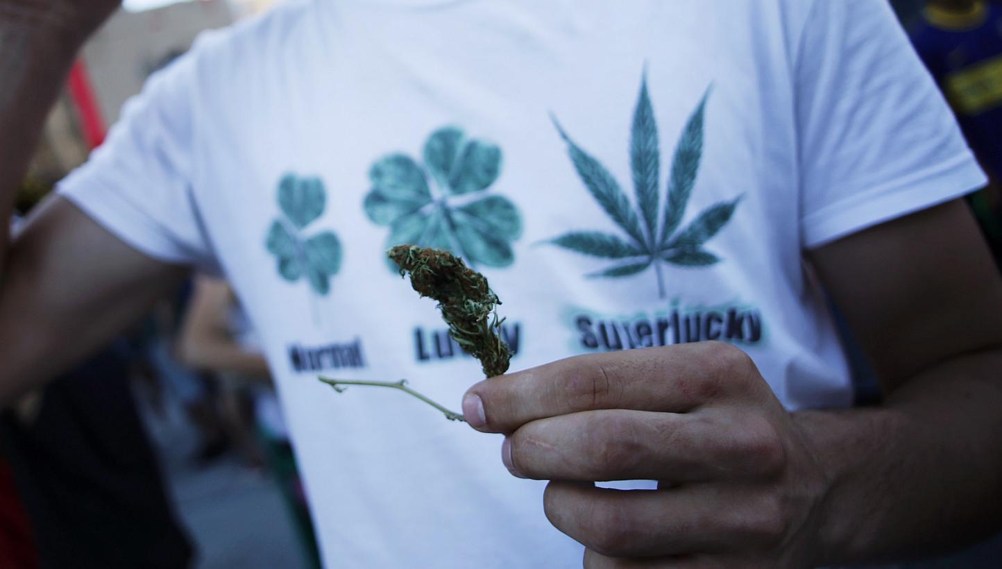 Jamaica, long associated with a vibrant pot-smoking culture, on Tuesday passed a law decriminalising possession of small amounts of the leaf it calls ganja. -- PHOTO: REUTERS