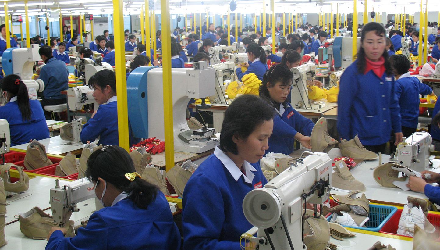 North Korean workers at a garment factory within the Kaesong Industrial Complex. North Korea notified South Korea on Thursday, Feb 26, 2015, of a raise in the minimum wage for workers in the joint complex, a unilateral move immediately rejected by Se