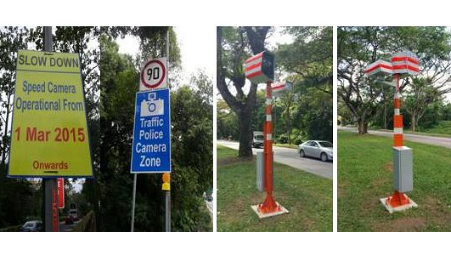 The Traffic Police will begin installing these new digital speed enforcement cameras on March 1, 2015. -- PHOTO: SINGAPORE POLICE FORCE