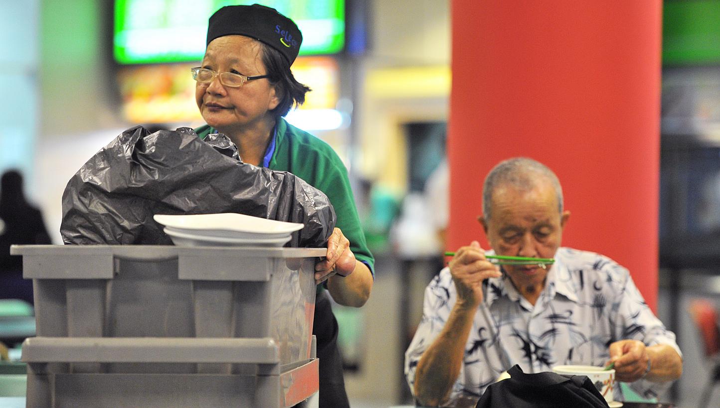 The Silver Support Scheme, combined with the enhanced Central Provident Fund scheme, will go a long way in providing a steady stream of income for all retirees, including the less well-off. -- PHOTO: LIM YAOHUI FOR THE STRAITS TIMES