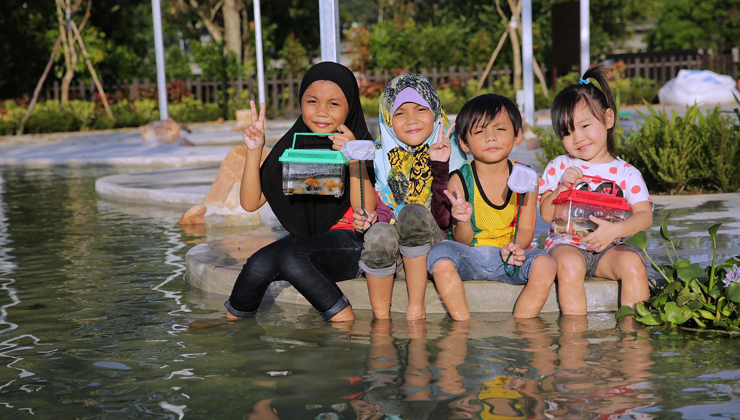 Catch your own fish in the longkang (above) at Orto park in Lorong Chencharu, make clay sheep at Clay Cove and bake animal-shaped breadat Bakerz@Work. -- PHOTO: ORTO