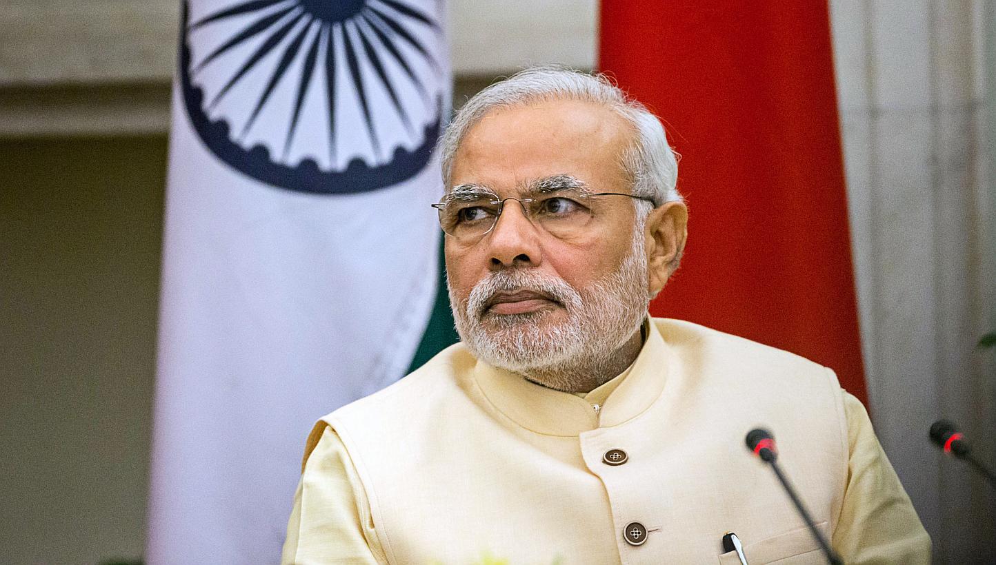 India Prime Minister Narendra Modi's Bharatiya Janata Party and the Peoples Democratic Party are expected to be officially sworn into office in Kashmir's winter capital of Jammu in a tightly secured ceremony. -- PHOTO: BLOOMBERG