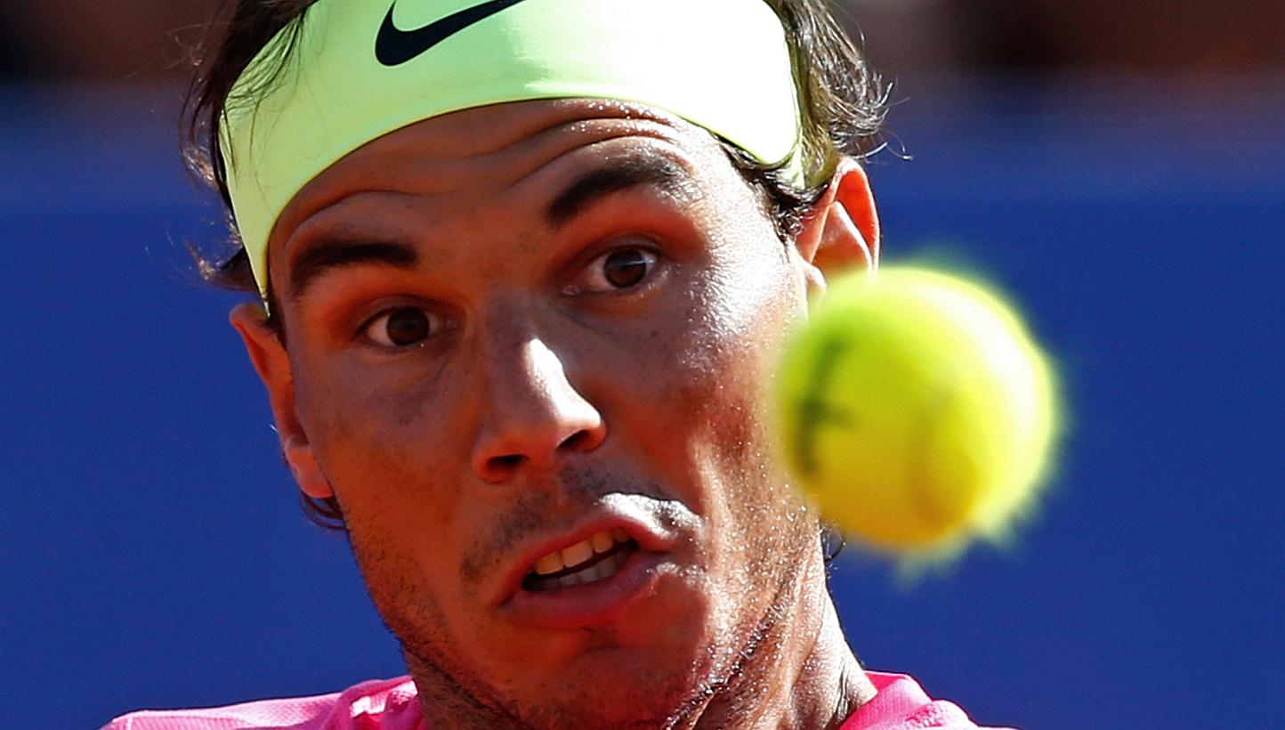 Spain's Rafael Nadal plays a shot at the ATP Argentina Open in Buenos Aires.-- PHOTO: REUTERS