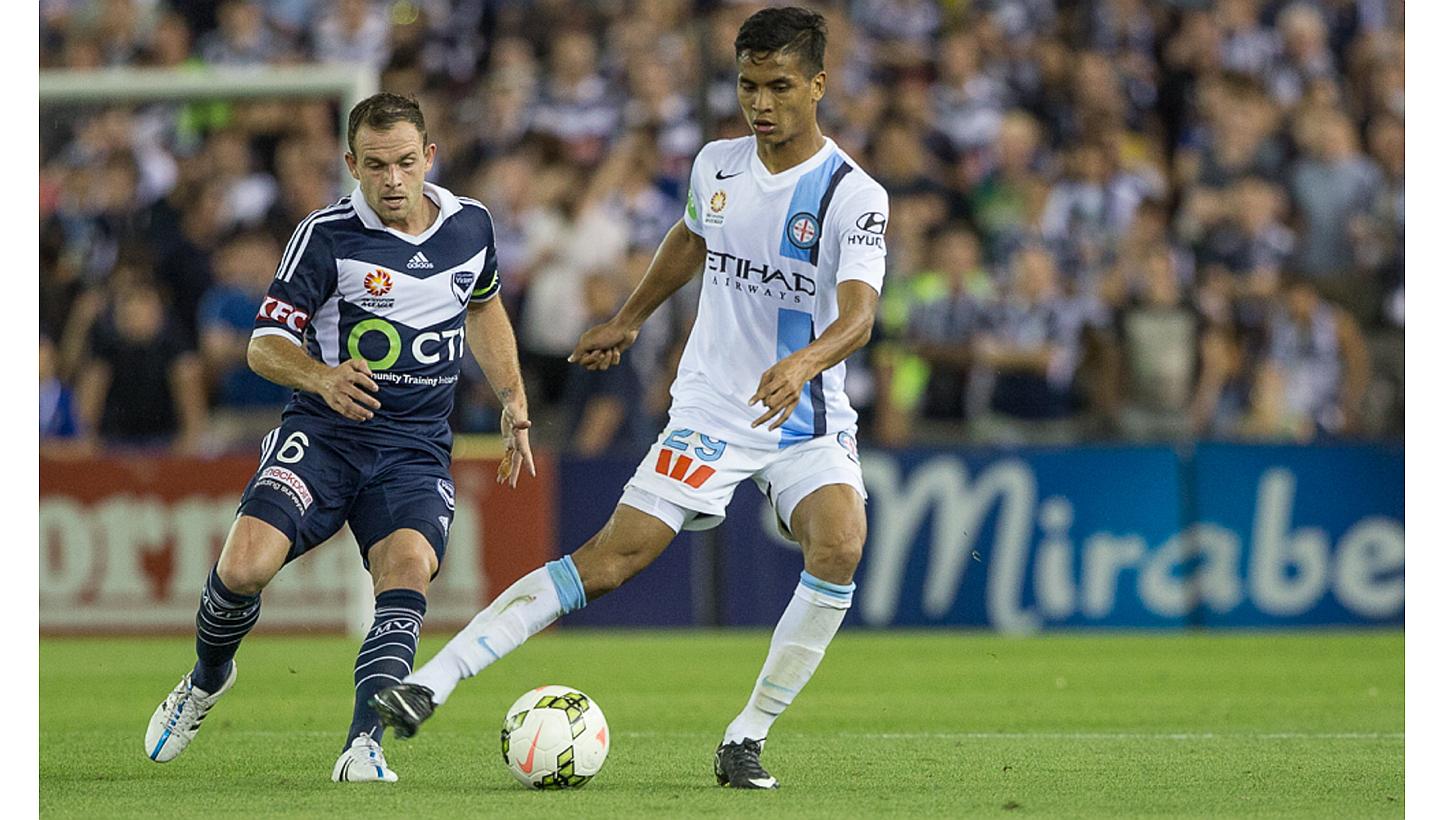 Footballer Safuwan Baharudin made headlines last week when he became the first Singaporean to score a goal in the A-League, the top flight in Australian soccer. -- PHOTO: MELBOURNE CITY FC