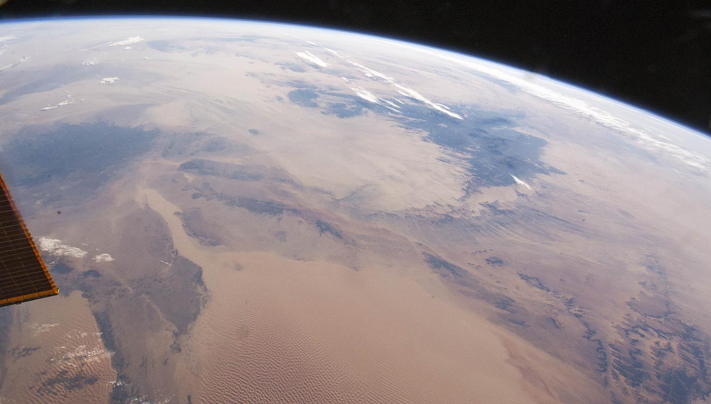 This NASA photo of the Sahara Desert taken from the International Space Station was released on Dec 29, 2014. Scientists have recently uncovered a link between the Sahara Desert and the Amazon rainforest. -- PHOTO: AFP