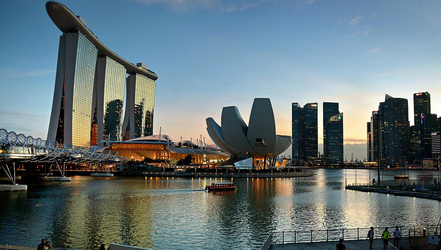 Singapore's Marina Bay area and financial district. Singapore is the world's most expensive city for the second year running, according to the Economist Intelligence Unit (EIU). -- ST PHOTO: KUA CHEE SIONG