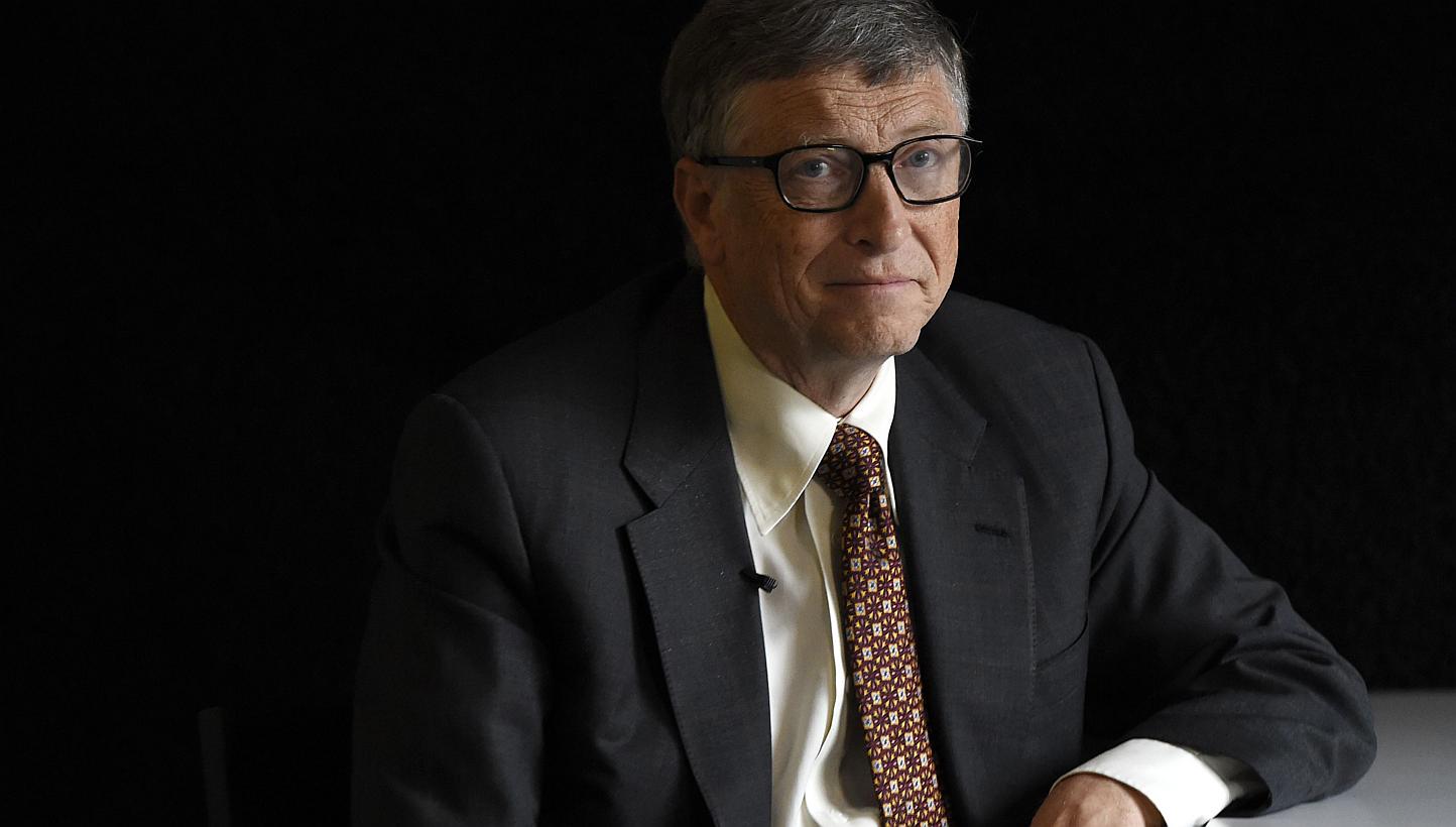 US billionaire philanthropist Bill Gates is pictured at an interview in Berlin on January 27. -- PHOTO: AFP