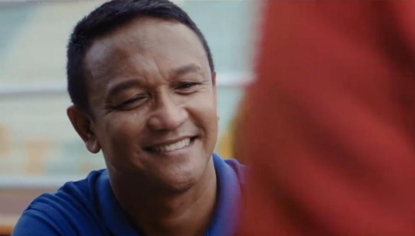 Movie still of Singapore football legend Fandi Ahmad as he stars in Ordinary, a film which tells the story of Fandi's rise from a kampong boy to one of Asia's most talented footballers. -- SCREENSHOT: FACEBOOK / SEA GAMES 2015&nbsp;