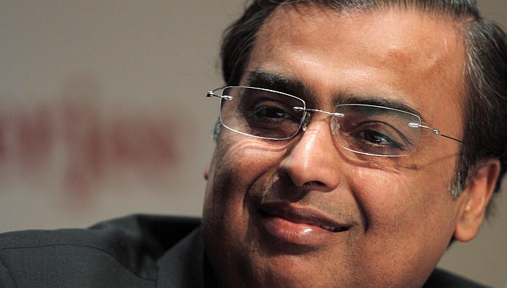 India's oil refining tycoon Mukesh Ambani. He has lost the position of being the wealthiest man in India to Mr&nbsp;Dilip Shanghvi, founder and managing director of Sun Pharmaceutical Industries. -- PHOTO: BLOOMBERG