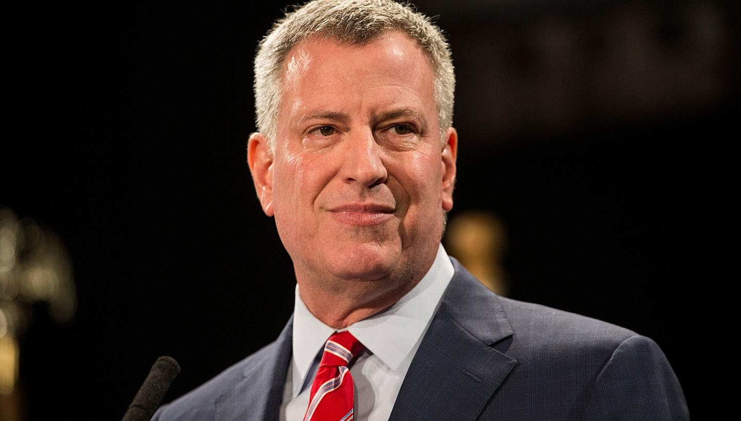 New York City will add two Muslim holidays to its public school calendars, making it the largest school district in the United States to do so, Mayor Bill de Blasio (above) said on Wednesday. -- PHOTO: AFP