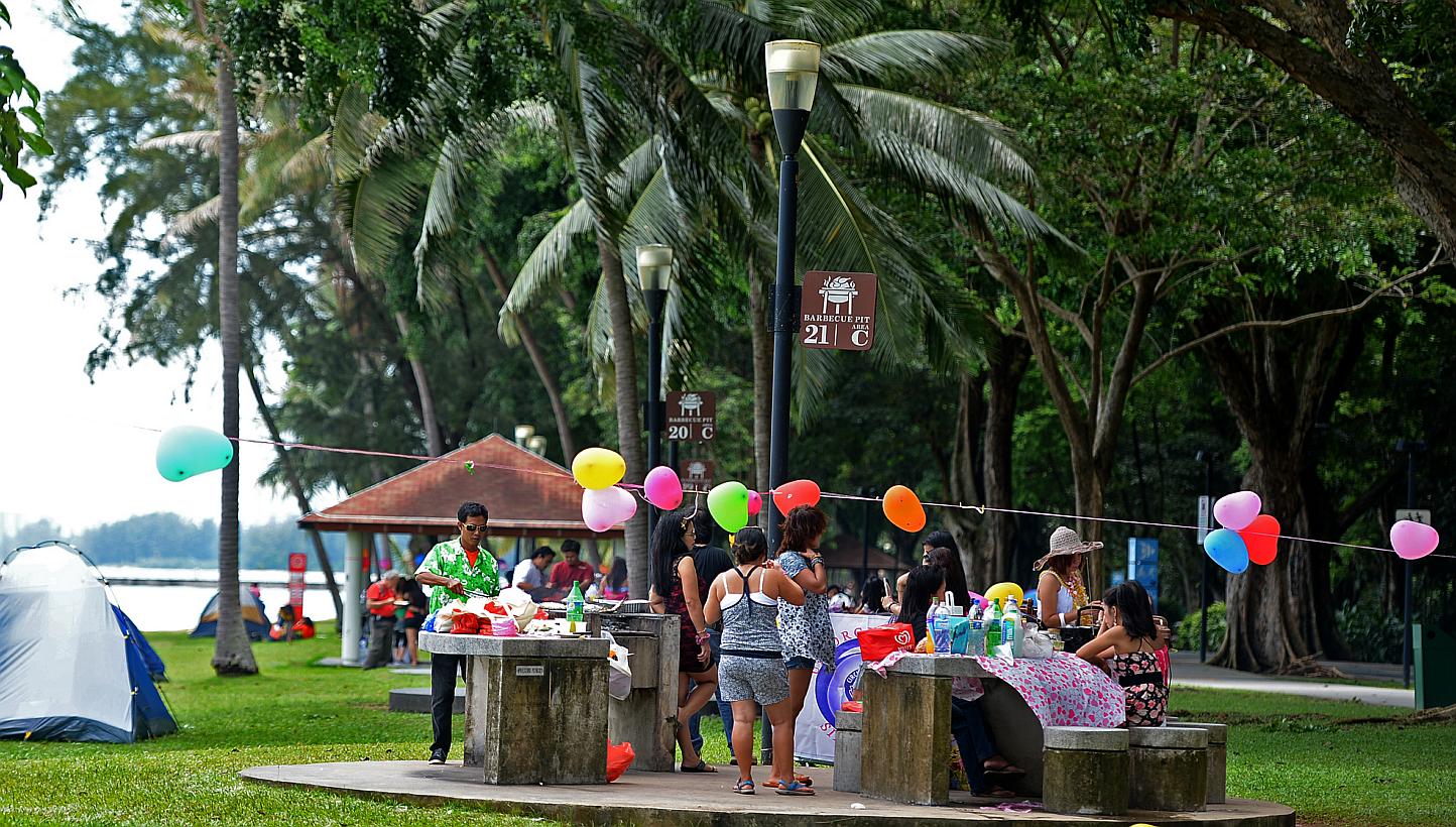 Drinking is allowed if you have a permit from the National Parks Board to organise a barbecue in the park, but it must be done within the "immediate vicinity" of the barbecue area and only during the permit duration.