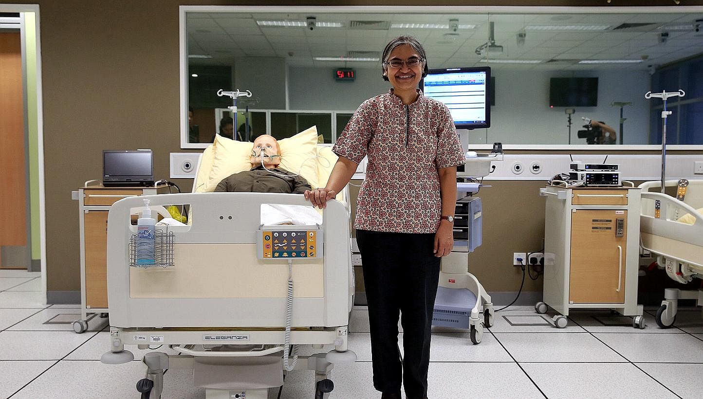 Dr Subadhra Devi Rai, senior lecturer at the School of Health Sciences (Nursing) at Nanyang Polytechnic has been named the recipient of the 2015 International Achievement Award by the ICN's Florence Nightingale International Foundation. -- ST PHOTO: 