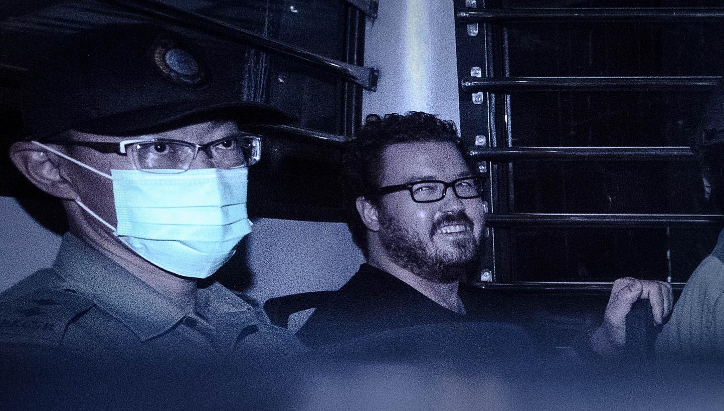 British banker Rurik Jutting appeared before a packed courtroom in Hong Kong accused of the murder of two young Indonesian women whose mutilated bodies were found in his apartment. -- PHOTO: AFP