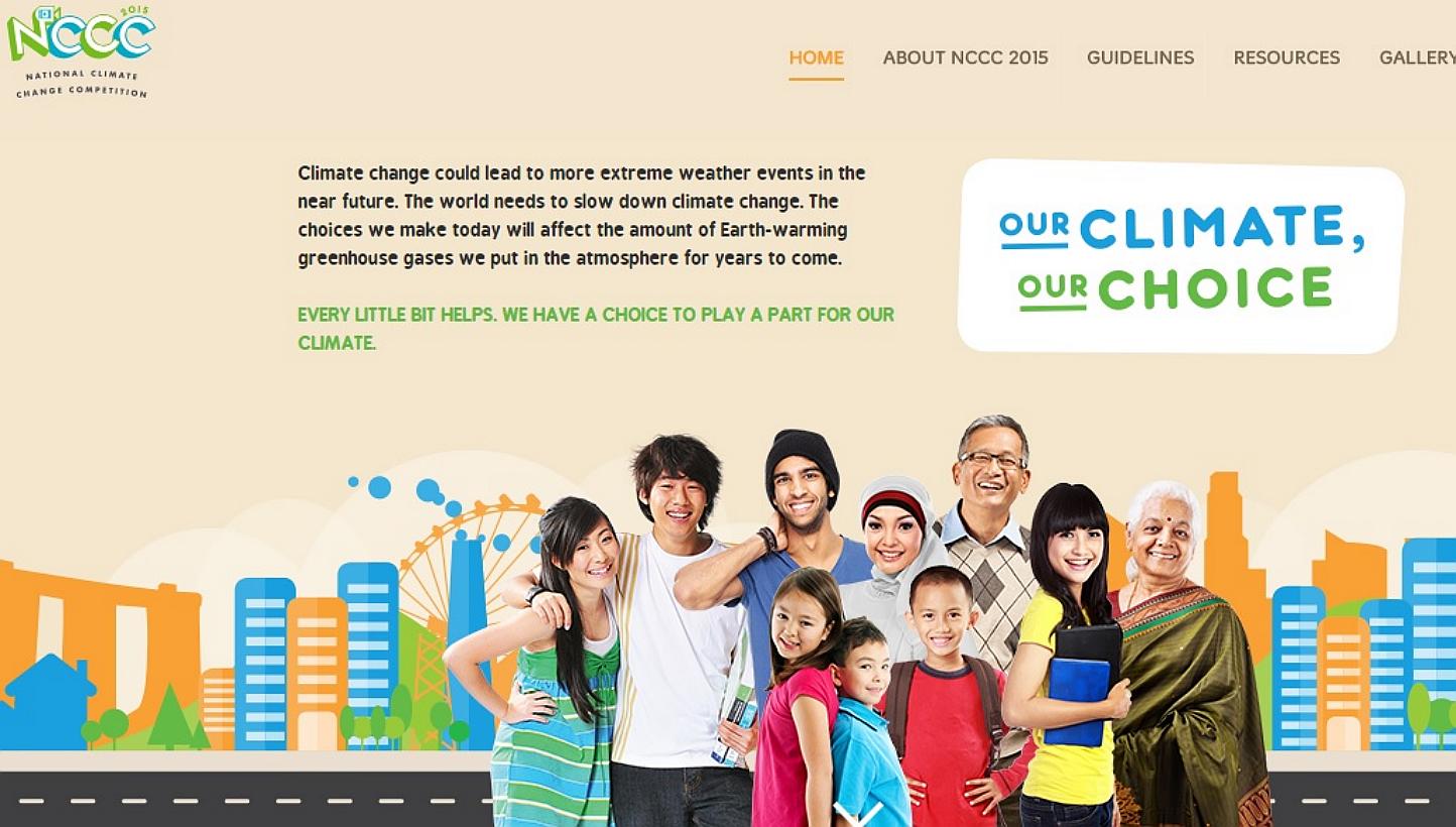 The annual competition, which has "Our Climate, Our Choice" as its theme this year, aims to highlight the close connection between people's daily choices and climate change, and the urgent need for action to mitigate its impact. -- PHOTO: SCREENGRAB