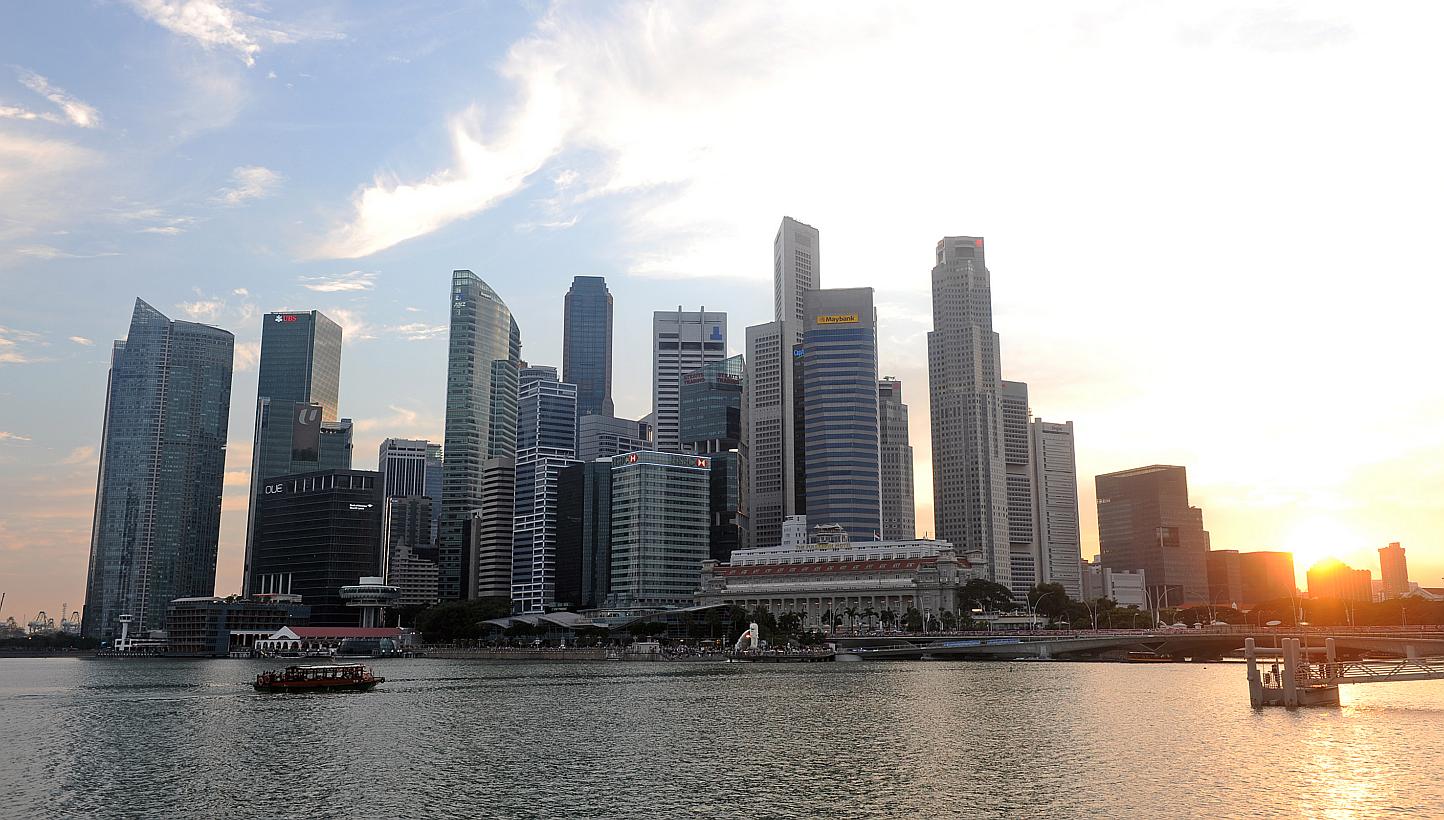 Marina Bay Sands and skyscrapers in Singapore's downtown Marina Bay area. Mr Lee Kuan Yew is often attributed as the founder of modern Singapore who vaulted his people from nothing to a global middle class. -- PHOTO: ST FILE 
