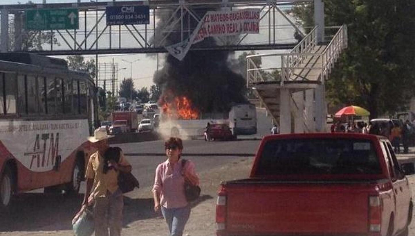 A photo of the unrest in&nbsp;Guadalajara posted on social media.&nbsp;More than a dozen vehicles were set on fire on Friday across Guadalajara, Mexico's second-biggest city, while a drug gang and authorities clashed in another part of Jalisco state.
