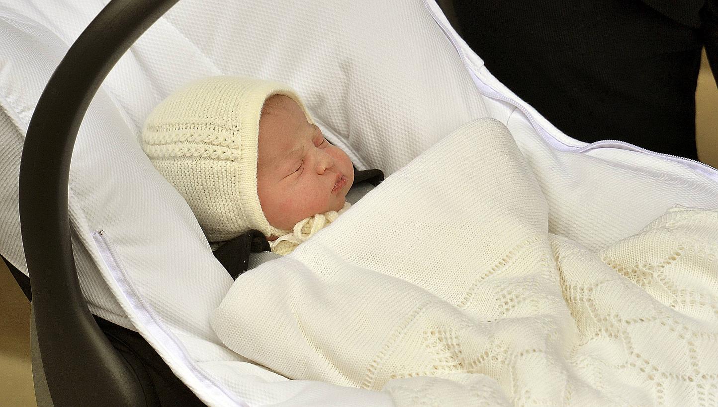 The name of Britain's new princess, born to Prince William and his wife Catherine, could be announced on Monday. -- PHOTO: REUTERS