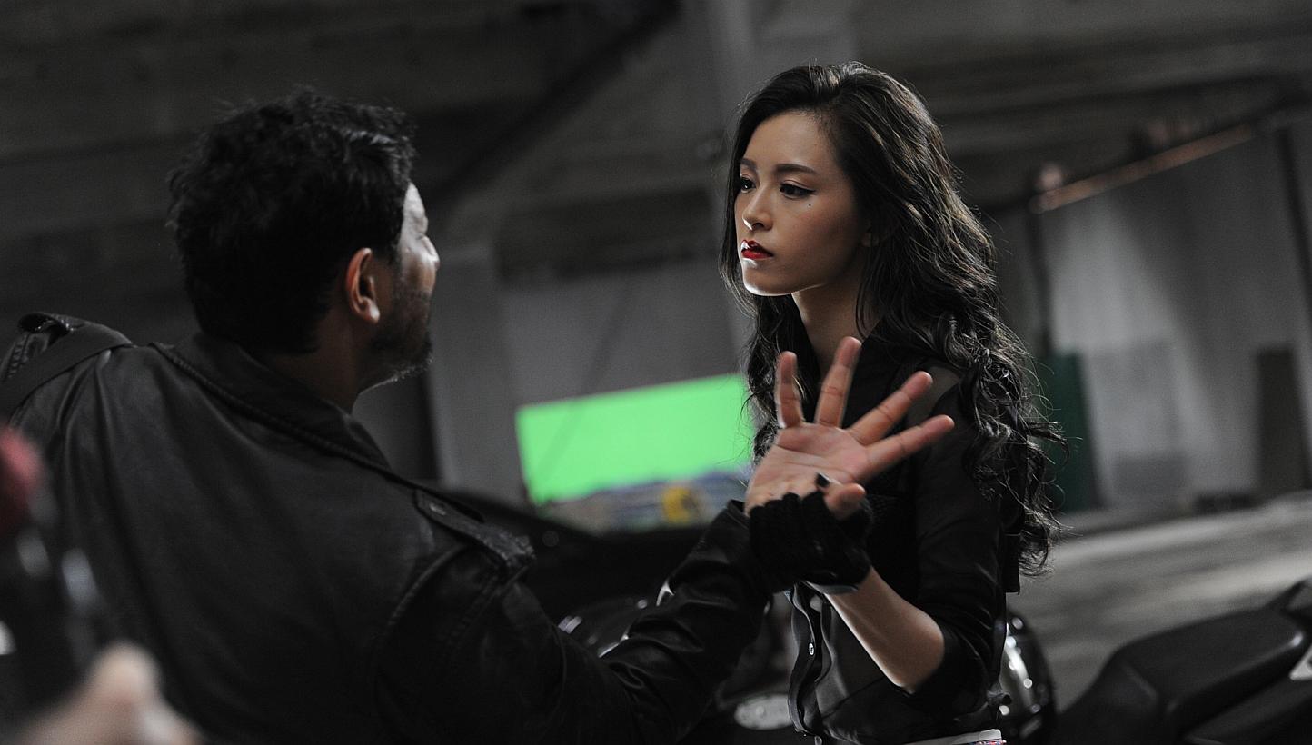 Actress Janice Man learnt mixed martial arts and how to fire a gun for her role in Helios. -- PHOTO: GOLDEN VILLAGE PICTURES