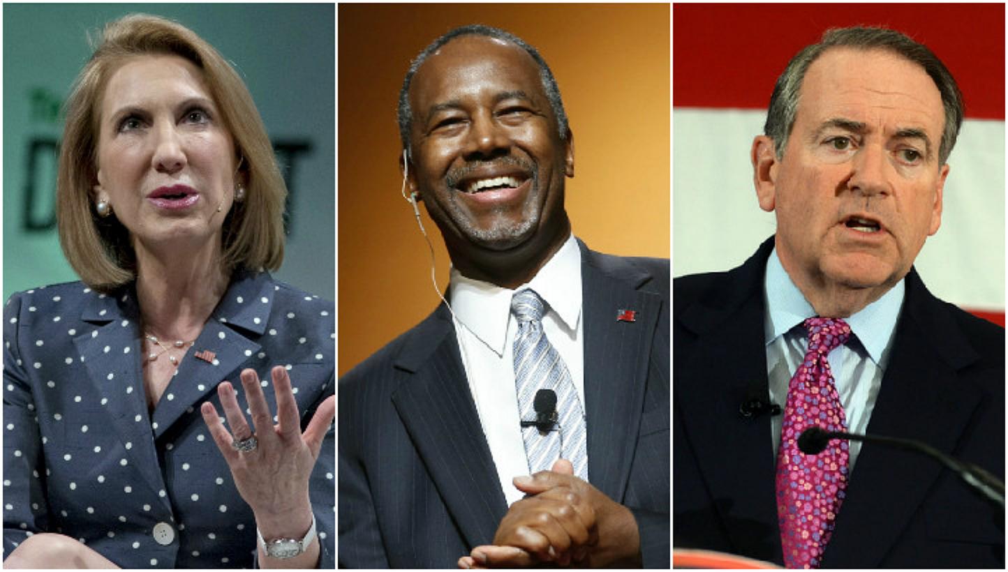 This week, the Republican field of White House hopefuls doubled from three to six, with former Hewlett-Packard (HP) CEO Carly Fiorina (left), retired neurosurgeon Ben Carson (centre) and former Arkansas governor Mike Huckabee throwing their hat into
