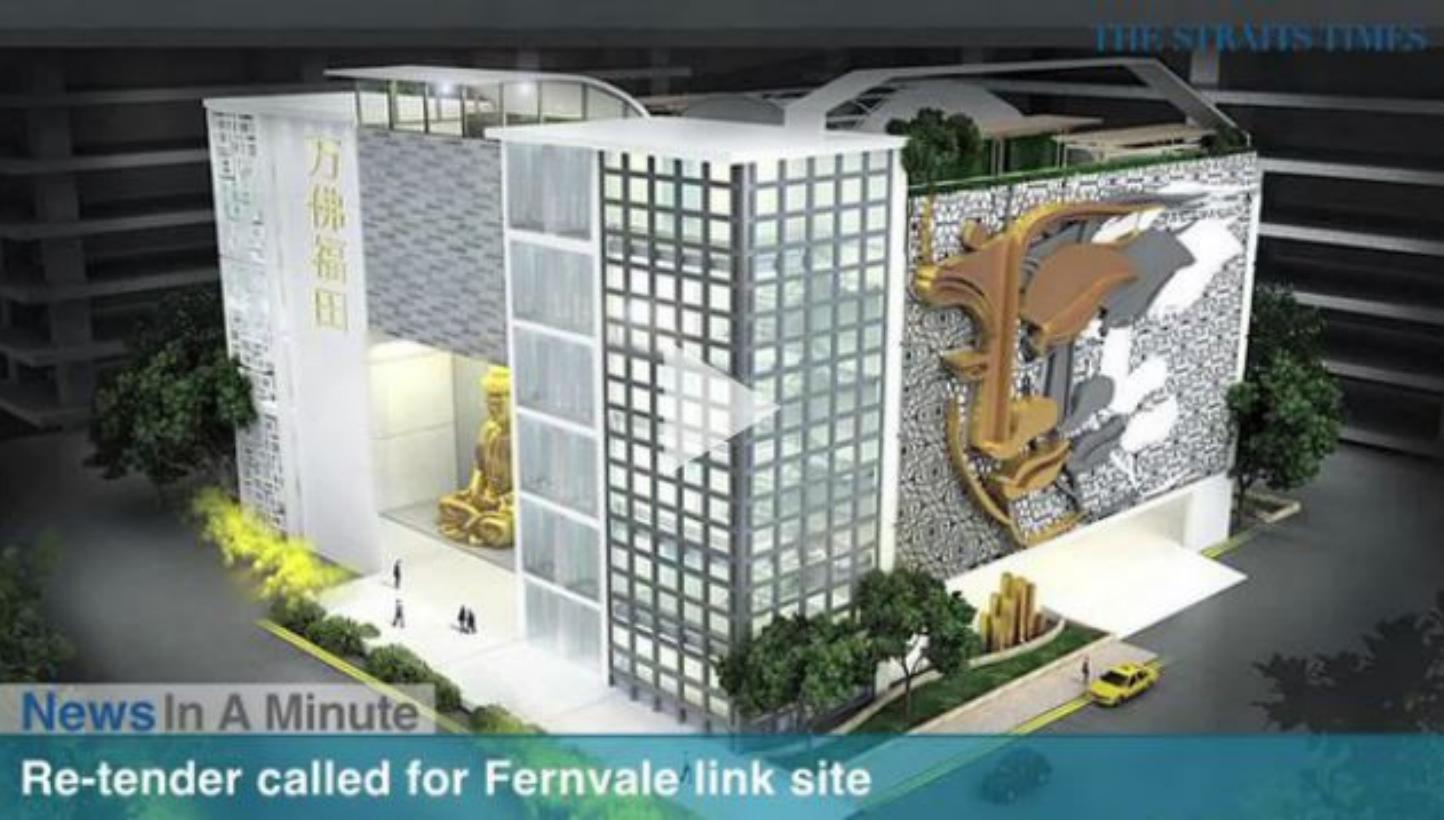 The government has terminated the tender awarded to Eternal Pure Land for a Chinese temple and columbarium at Fernvale Link in Sengkang.