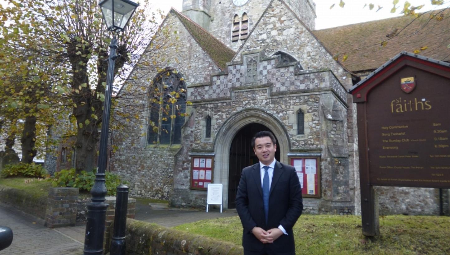 Cambridge-educated Mr Mak, 31, comfortably won the constituency of Havant in southern England for the Conservatives, taking more than 51 per cent of the votes cast. -- PHOTO: ALANMAK.ORG.UK 
