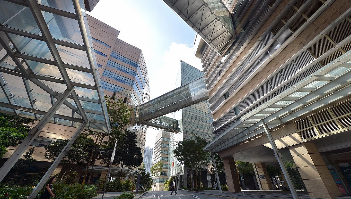The Biopolis complex at Buona Vista. Topics from vaccine design to using mouse skin to understand inflammatory skin diseases in humans were on the agenda as the European Molecular Biology Organisation (EMBO) Gold Medallist Symposium 2015 opened at Bi