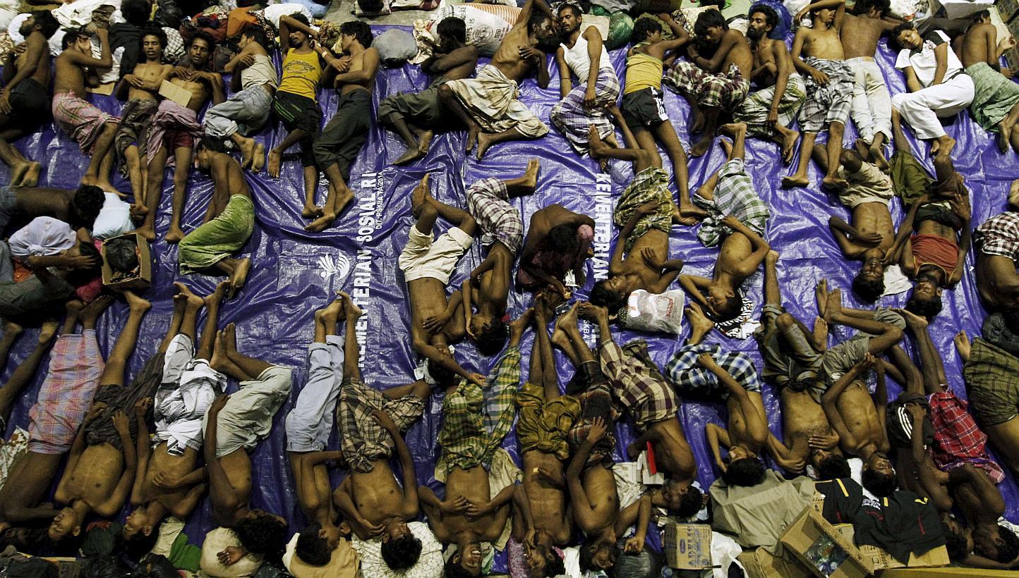 Four boats carrying some 1,400 Rohingya migrants were rescued off the coasts of Indonesia and Malaysia on Monday, officials said, a day after nearly 600 others arrived in a wooden vessel off Indonesia’s Aceh.&nbsp;-- PHOTO: REUTERS