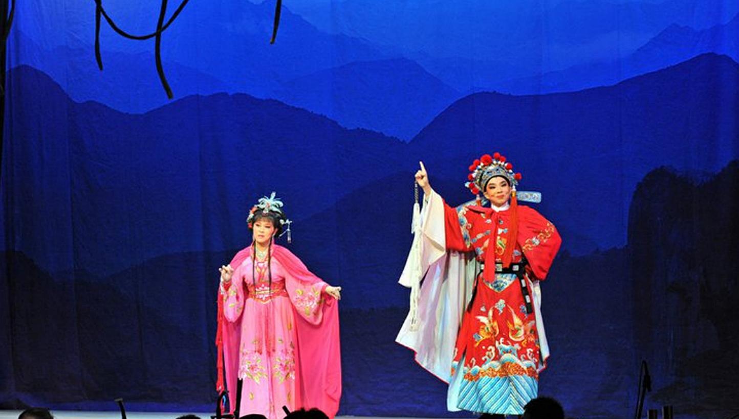 A performance by the Nam Hwa Amateur Musical and Dramatic Association, a Teochew opera troupe. Contemporising such art forms to enable them to capture younger audiences is critical to preserving their rich heritage. It could also help to forge new ti