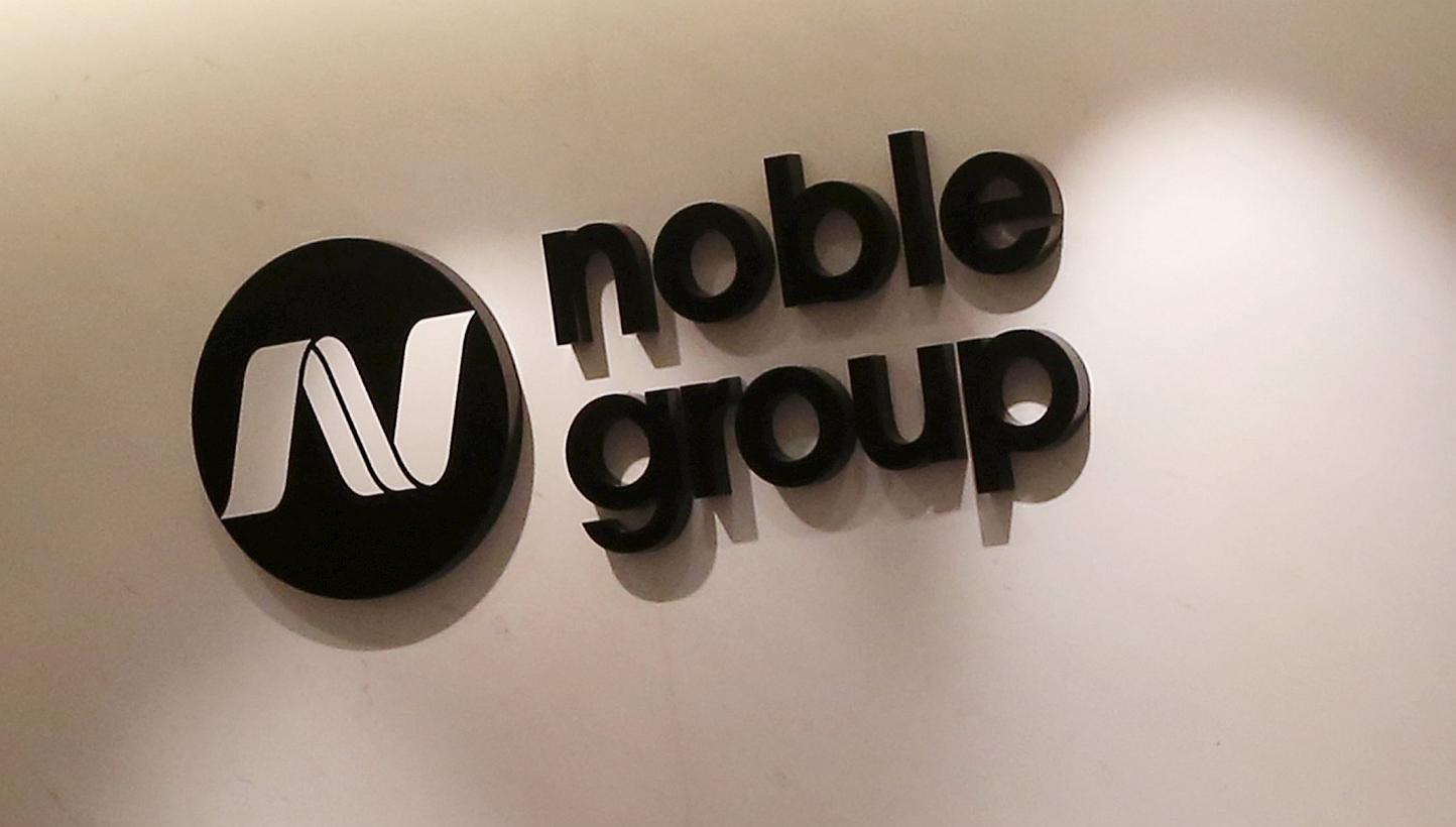 The Noble Group logo is seen at its headquarters in Hong Kong on March 23, 2015. Noble Agri, the agribusiness unit of Noble Group, announced on Tuesday the appointment of Matt Jansen as its chief executive officer with immediate effect. -- PHOTO: RET