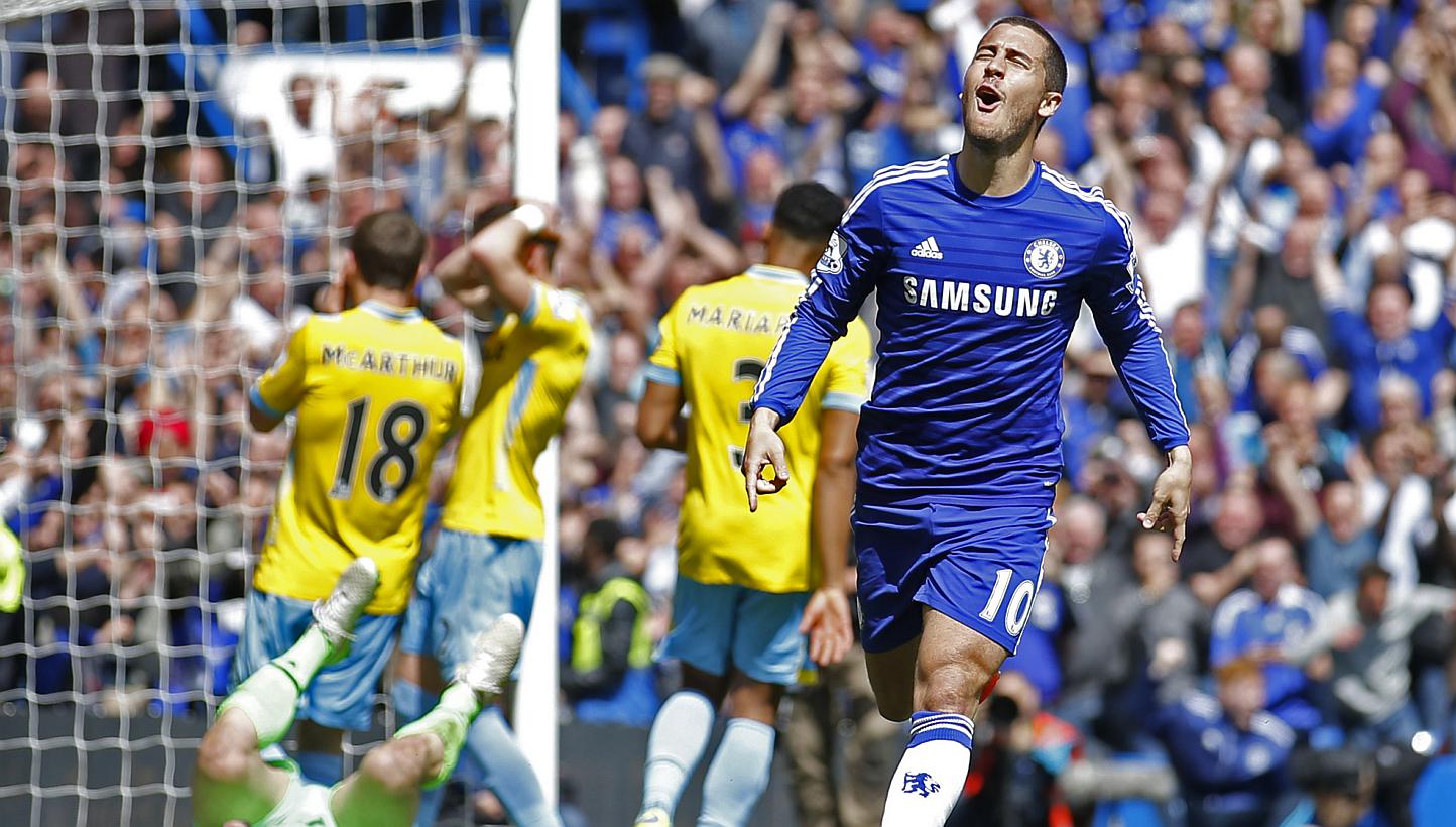 Hazard (centre) collected 53 per cent of the vote, making him a comfortable winner. -- PHOTO: REUTERS