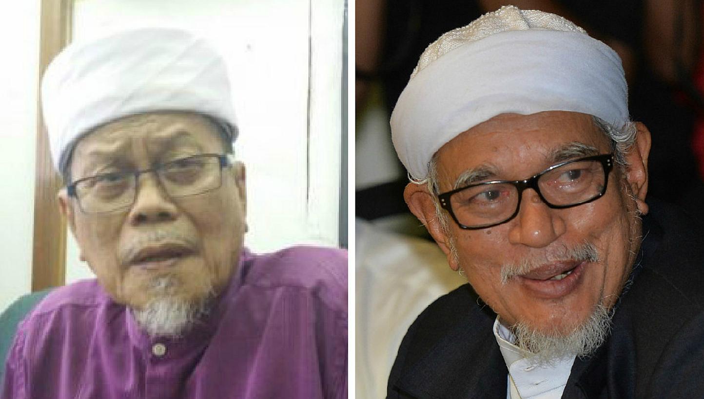 Veteran Parti Islam SeMalaysia (PAS) leader Ahmad Awang (left) will challenge long-term president Datuk Seri Abdul Hadi Awang for the leadership of the Malaysian opposition party at the party polls in June. --&nbsp;PHOTOS: THE STAR/ASIA NEWS NETWORK&