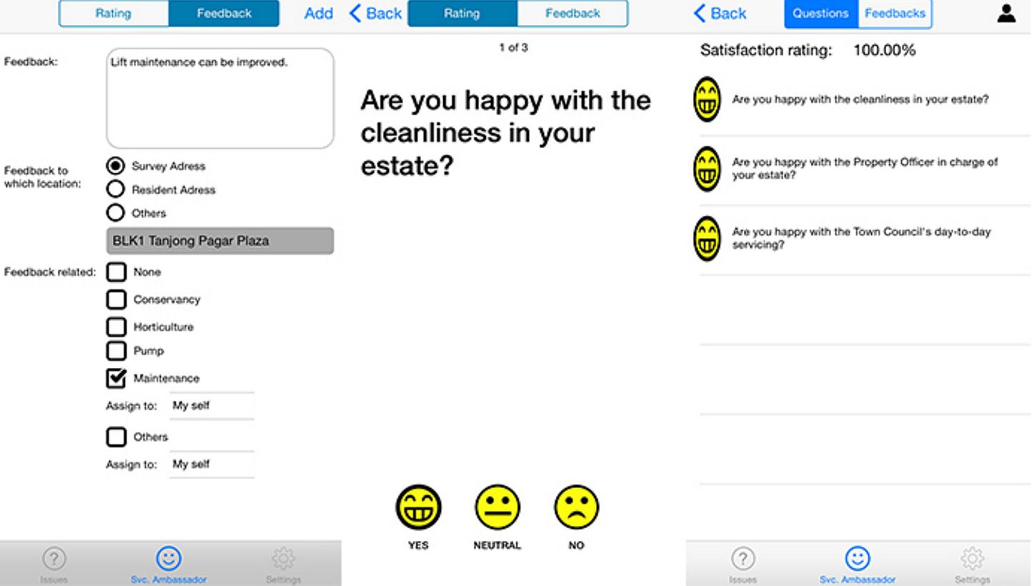 A new mobile application is set to improve the way Tanjong Pagar Town Council (TPTC) staff members interact with residents. -- PHOTO: SERVICE AMBASSADOR APP