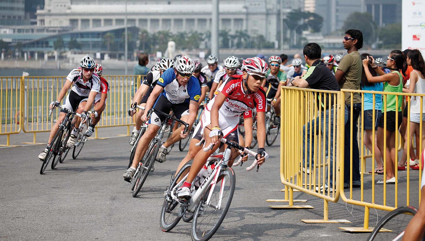 Cyclists at an OCBC Cycle event. -- PHOTO: OCBC BANK 