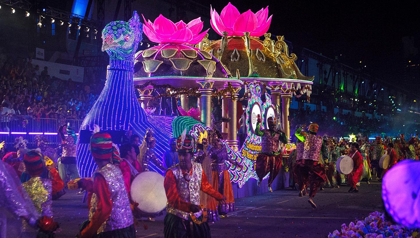This spectacular Narpani peacock float beat 13 others to clinch the Most Popular Float award at the 2015 Chingay parade. Writer suggests that the Chingay festival is a good example of how contemporary cultural life could be Asianised. 