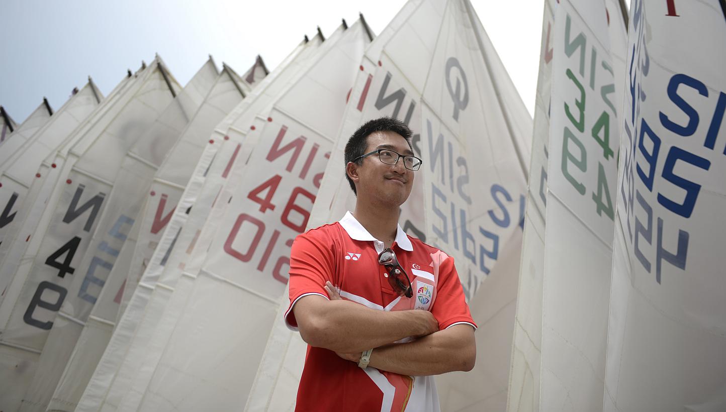 National sailor Colin Cheng, who will be making his SEA Games debut despite medals from three Asian Games, has been training in Sydney's harbour.