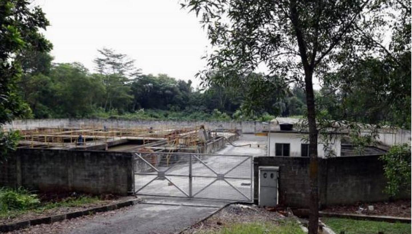 The sewage plant in Kempas Permai, Johor Baru, where the dismembered body of a baby was found. -- PHOTO: THE STAR/ASIA NEWS NETWORK