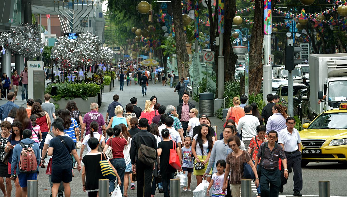 Orchard Road remains the most popular shopping location. -- PHOTO: ST FILE&nbsp;