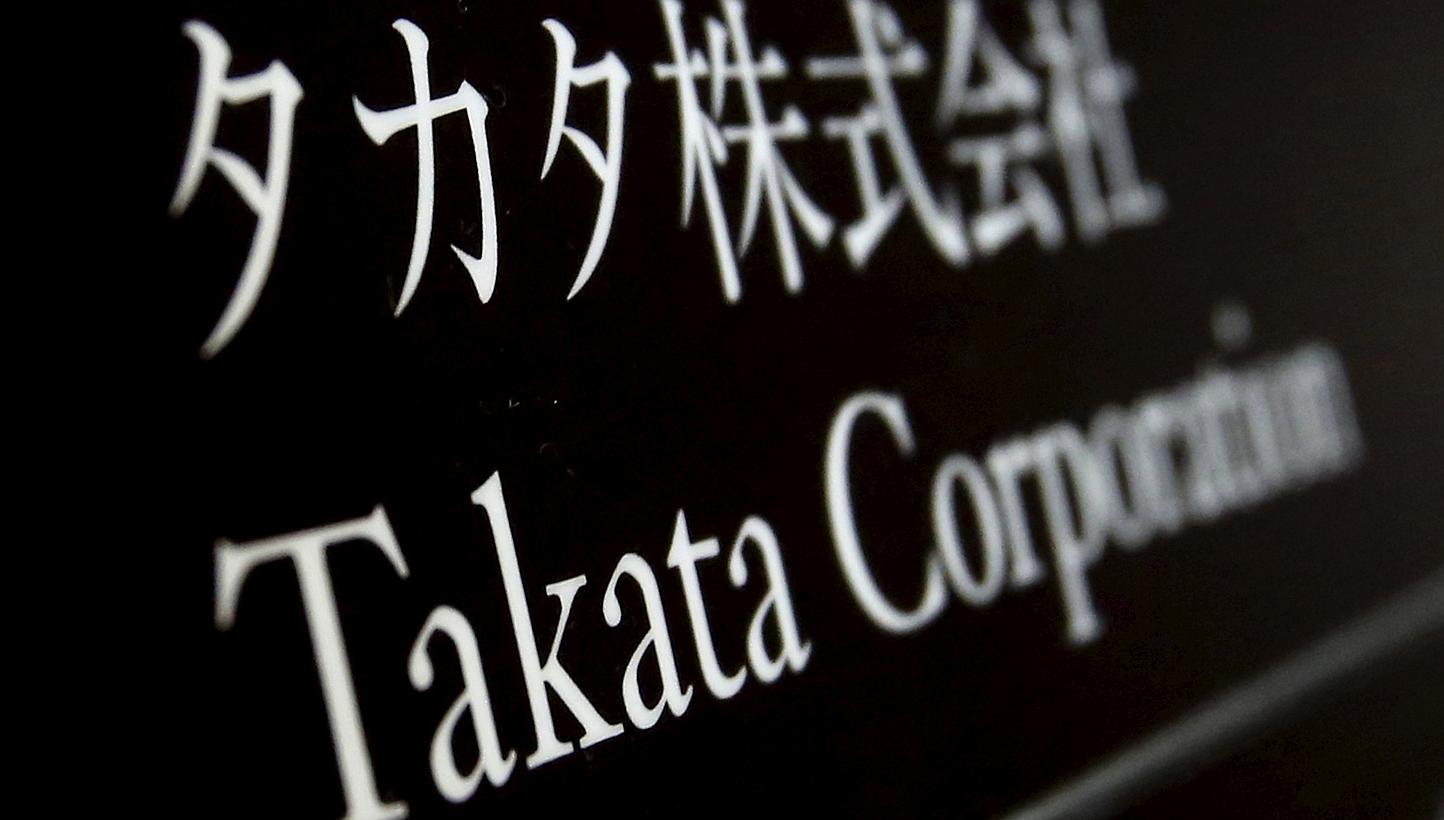 Takata began changing the safety devices in 2008 to reduce the risk that humidity would cause them to deploy abnormally, three people familiar with the matter said. -- PHOTO: REUTERS