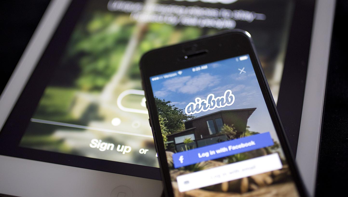 The Airbnb application is displayed in this arranged photograph in Washington, DC, US, on Friday, March 21, 2014.&nbsp;San Francisco may become the second California city in a month to limit length of stays arranged by accommodation services like Air