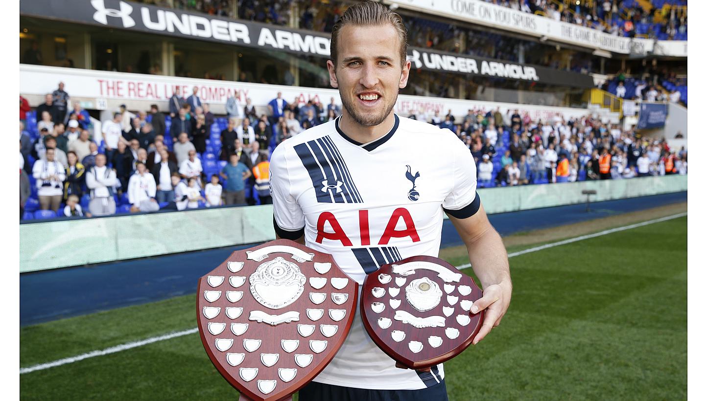 Kane, 21, was elected the Professional Footballers' Association (PFA) Young Player of the Year after scoring 20 Premier League goals and made a goal-scoring England senior debut against Lithuania in March. -- PHOTO: REUTERS 