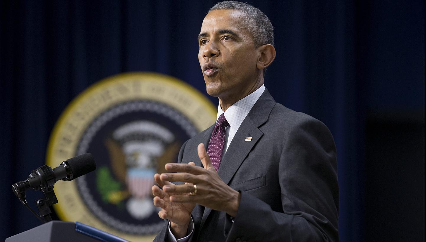 &nbsp;President Barack Obama will on Wednesday warn that a one-foot rise in sea levels could cost the United States as much as US$200 (S$267) billion, in a speech warning of the security risks of climate change. -- PHOTO: EPA&nbsp;