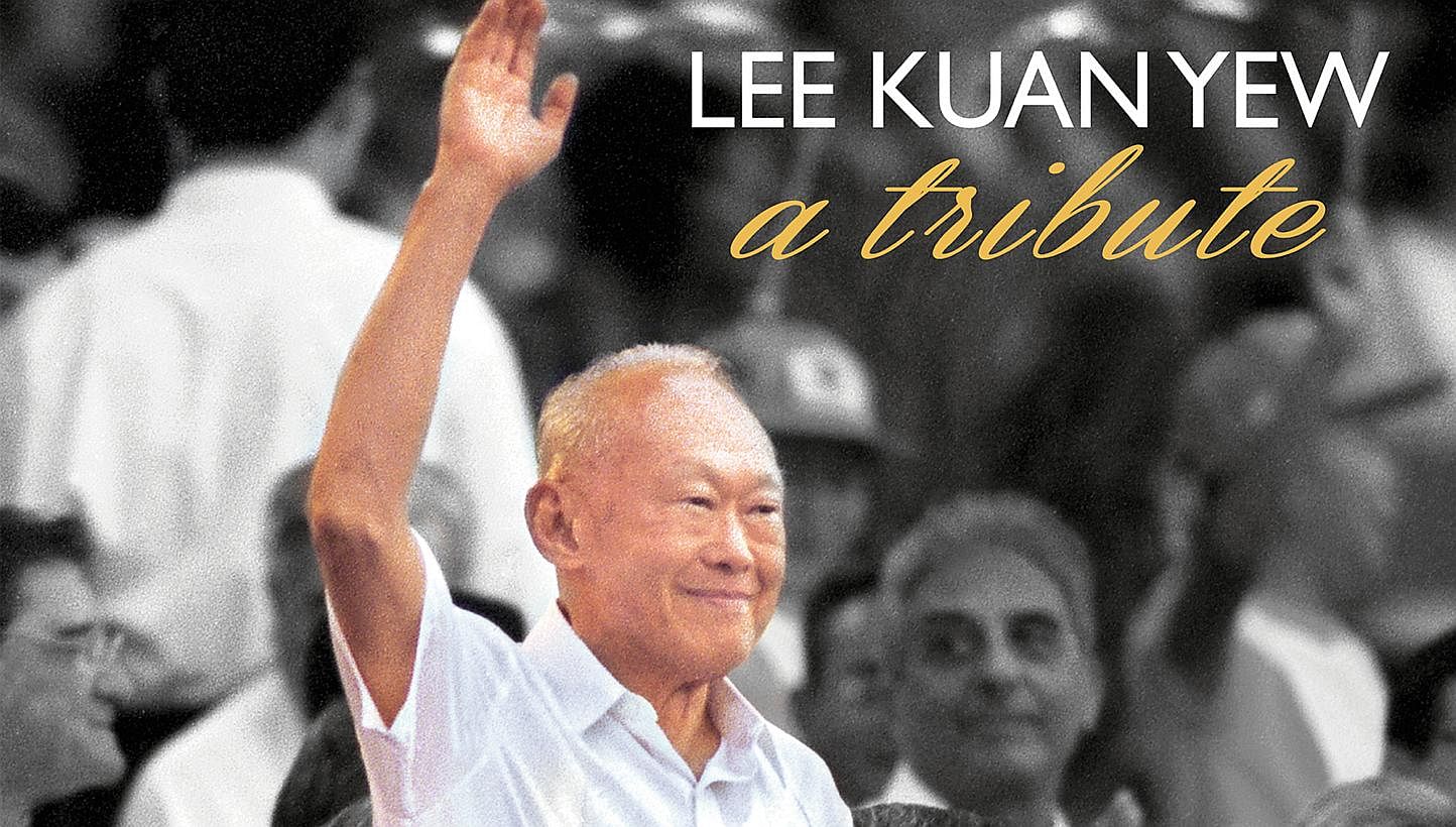 Lee Kuan Yew - A Tribute, a book of essays, photographs and tributes of the late Mr Lee Kuan Yew published in The Straits Times has been launched. -- PHOTO: ST PRESS