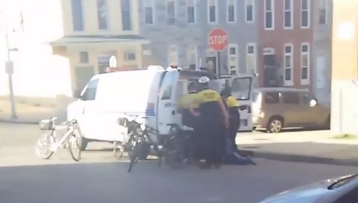 A screenshot from the video, which has appeared on YouTube.&nbsp;A new video has surfaced revealing a key part of the arrest of Freddie Gray, the Baltimore black man whose death from injuries sustained in police custody sparked riots and led to a fed