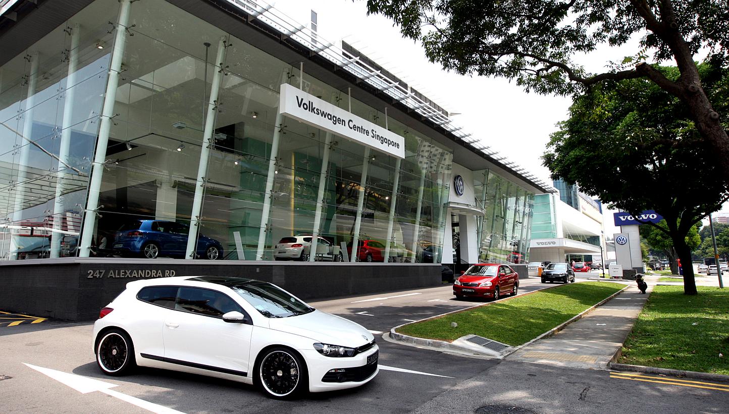The Volkswagen Centre Singapore showroom at Alexandra Road. Volkswagen continues to have the dubious honour of hogging the pole position when it comes to customer complaints according to data from the consumer watchdog, Consumers Association of Singa