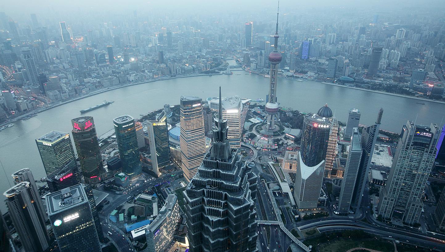 Commerical buildings in the Pudong area of Shanghai, China. Asians surpassed Europeans, but fell behind Americans in the self-made billionaires' 2015 list released by UBS and PwC on Tuesday. -- PHOTO: BLOOMBERG&nbsp;