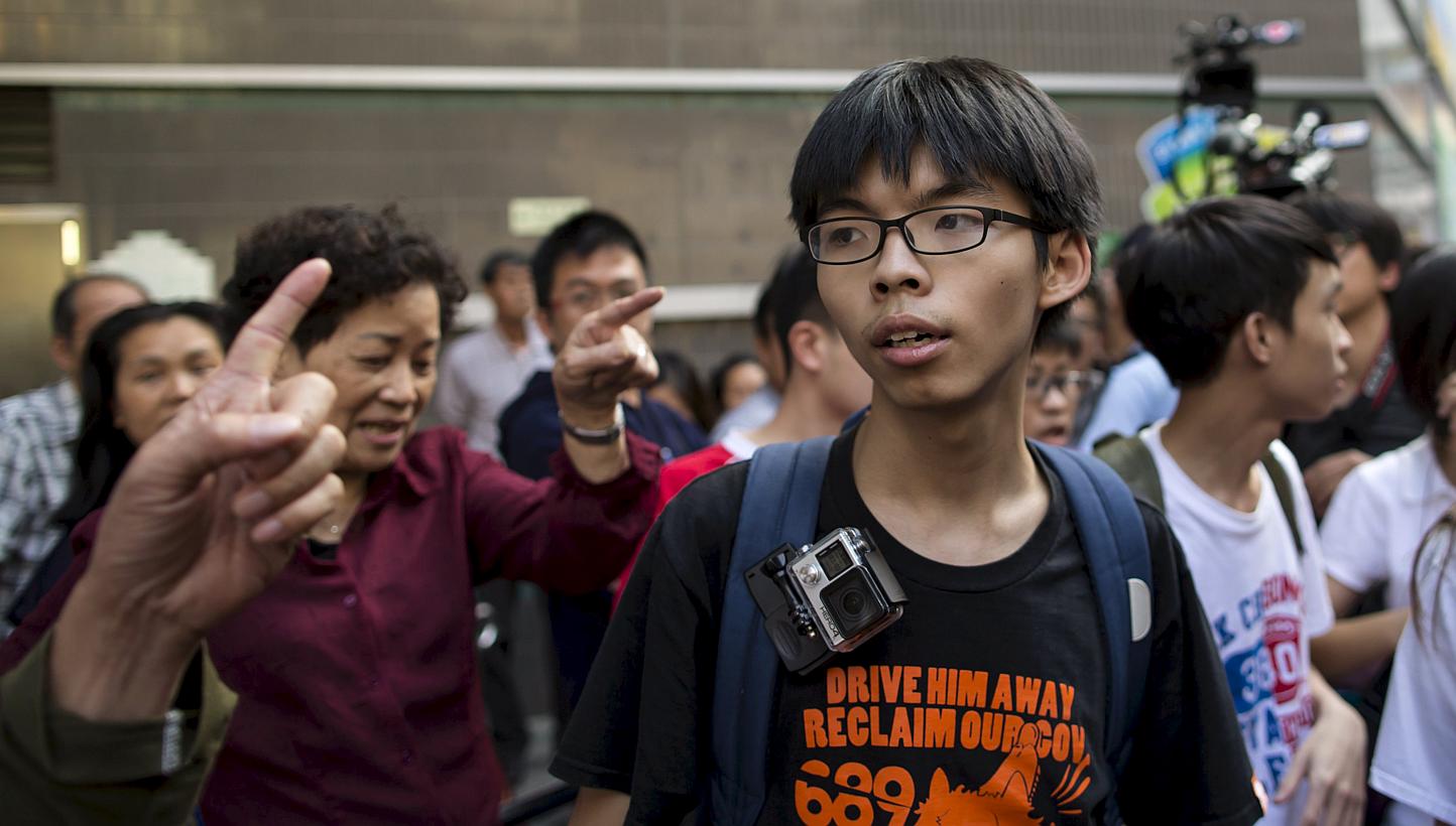 Hong Kong student activist Joshua Wong was barred from entering Malaysia at Penang Airport on Tuesday. -- PHOTO: REUTERS 