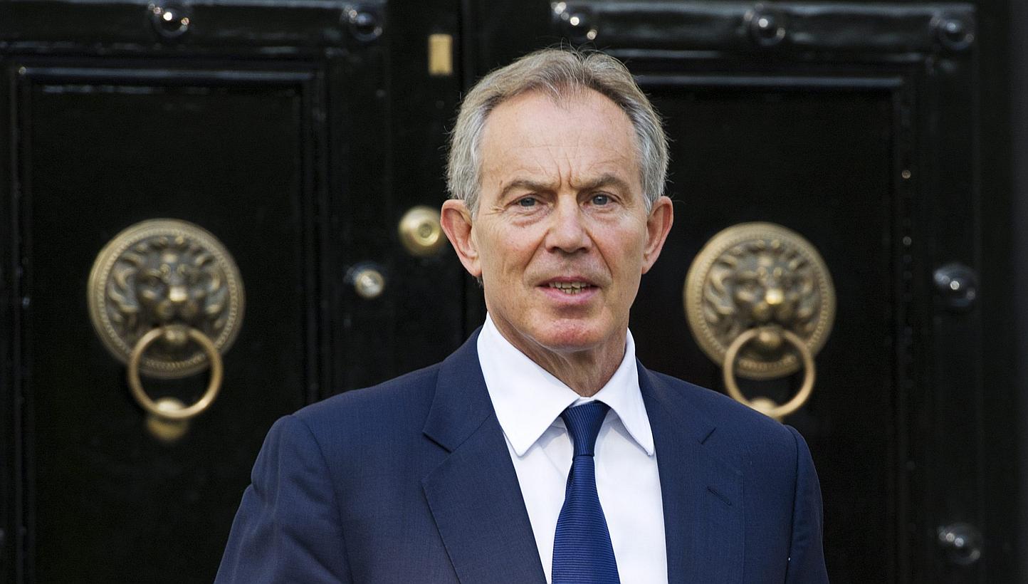 Former British prime minister Tony Blair has resigned as the envoy of the Middle East Quartet diplomatic group, according to a source close to him. -- PHOTO: EPA&nbsp;