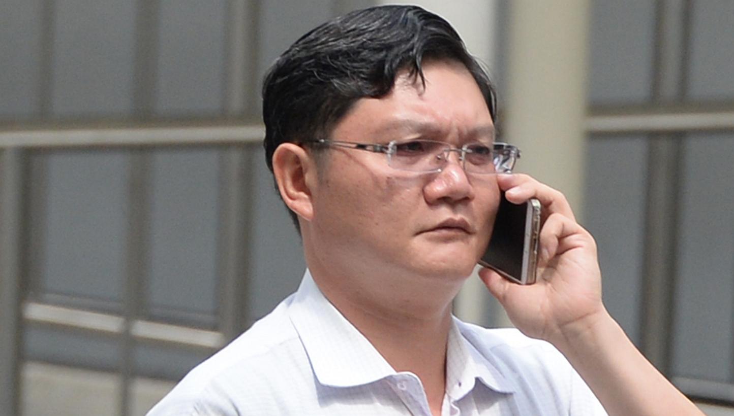 Low Teow Guan was jailed for 12 weeks on Wednesday in relation to a long-running online vice ring scandal involving an underage girl. -- ST PHOTO:&nbsp;AZIZ HUSSIN