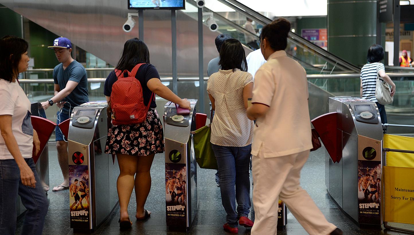 Off-peak passes for public transport will be available to the public from June 28 for $80 a month. -- ST PHOTO: JOYCE FANG